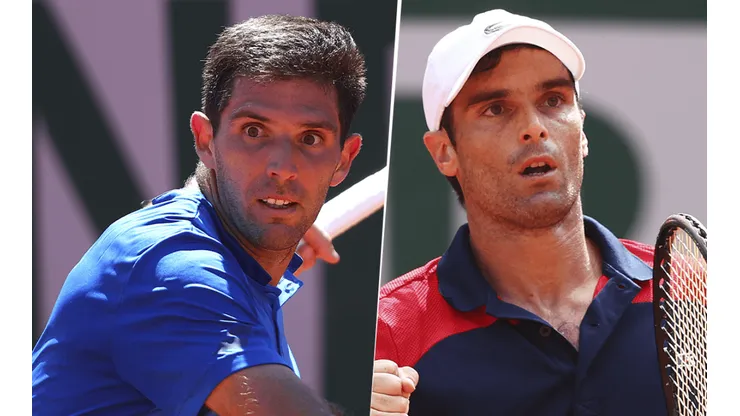 Federico Delbonis vs. Pablo Andújar por el Roland Garros (Foto: Getty Images).
