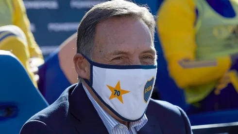 Miguel Ángel Russo durante el partido.