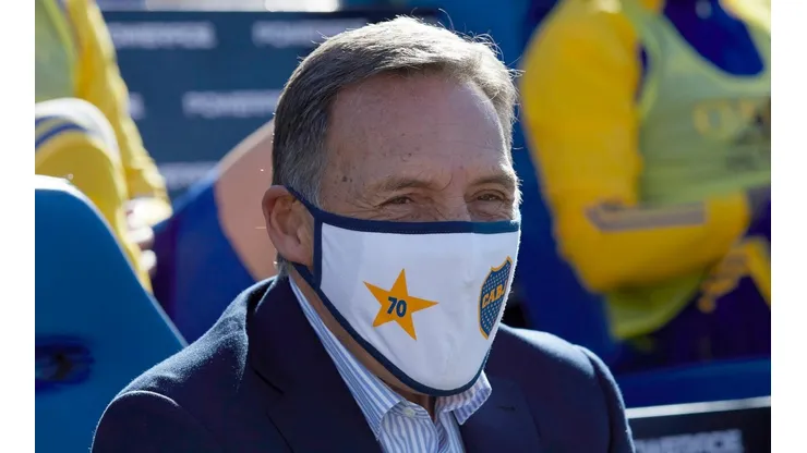 Miguel Ángel Russo durante el partido.