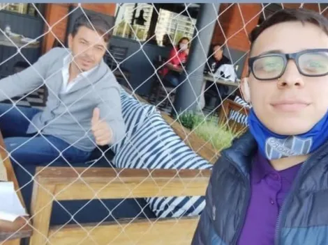 Tiene tatuado a Gallardo, se lo cruzó en la calle y metió la foto de su vida