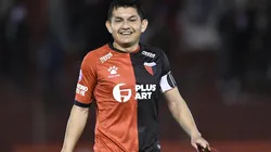 La sonrisa del Pulga: Colón jugará la final frente a Racing.