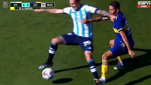 El momento del manotazo.