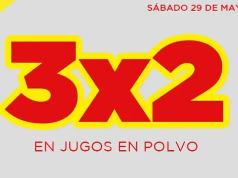 Sólo por hoy en Supermercado Día: 3 x 2 en jugos y más