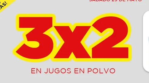 Sólo por hoy en Supermercado Día: 3 x 2 en jugos y más