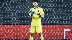 Agustín Rossi en el arco de Boca Juniors.