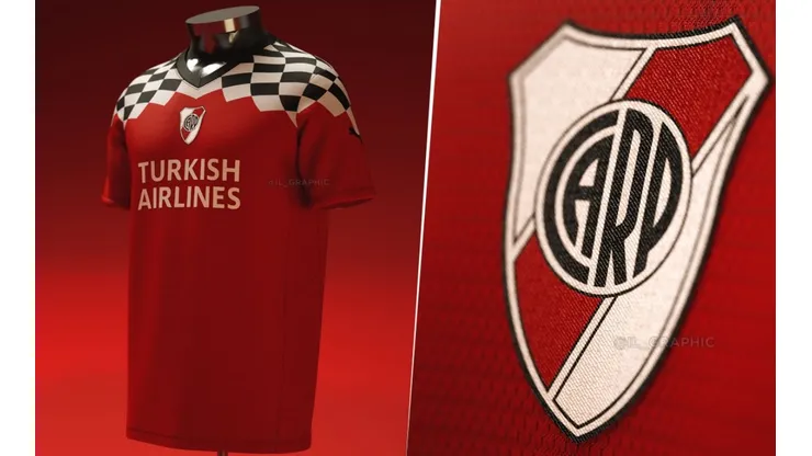 Es por acá, River: el fantasy de una vieja camiseta que es viral en Twitter