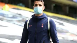 Lamela pegó la vuelta de visita a la Argentina