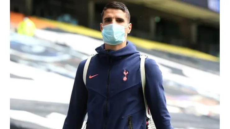 Lamela pegó la vuelta de visita a la Argentina