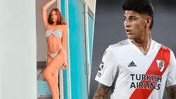 Foto: Carrascal está jugando mal en River, pero volvió con su novia