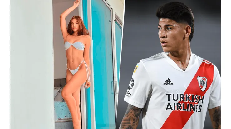 Foto: Carrascal está jugando mal en River, pero volvió con su novia
