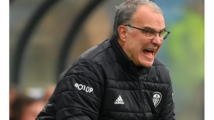 Marcelo Bielsa durante un encuentro de la Premier League.