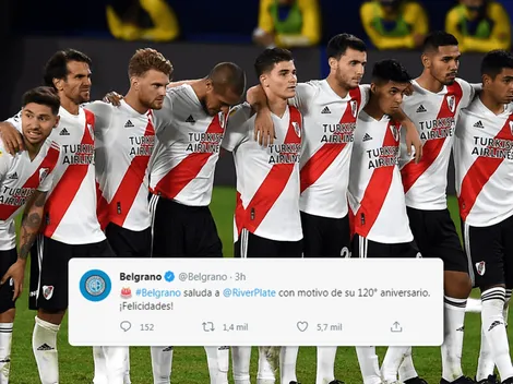 El tuit de Belgrano para River que se volvió viral