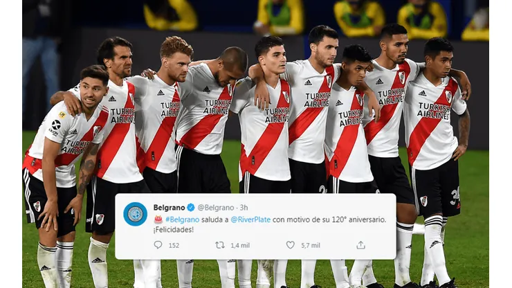 El tuit de Belgrano para River que se volvió viral