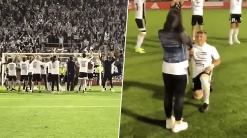 Dos momentos muy diferentes pero inolvidables tuvieron lugar en el partido.