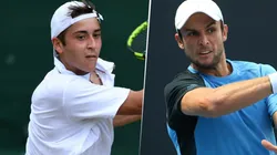 Tomás Etcheverry vs. Matthias Bachinger por la Qualy de Roland Garros 2021 (Foto: Getty Images)