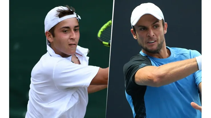 Tomás Etcheverry vs. Matthias Bachinger por la Qualy de Roland Garros 2021 (Foto: Getty Images)