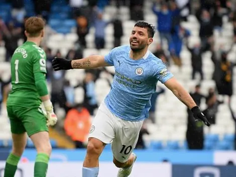 El récord que batió el Kun Agüero en su último partido de Premier: ¡está loco!