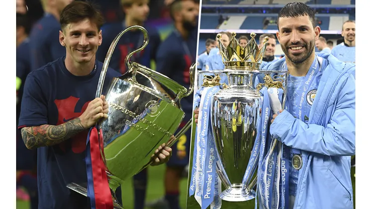 Desde Lionel Messi hasta el Kun Agüero: los 10 futbolistas argentinos con más títulos. (Foto: Getty).