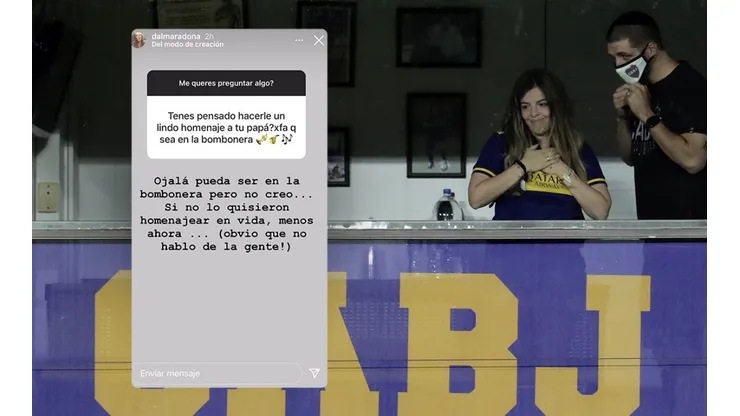 El palo de Dalma Maradona a la dirigencia de Boca en Instagram