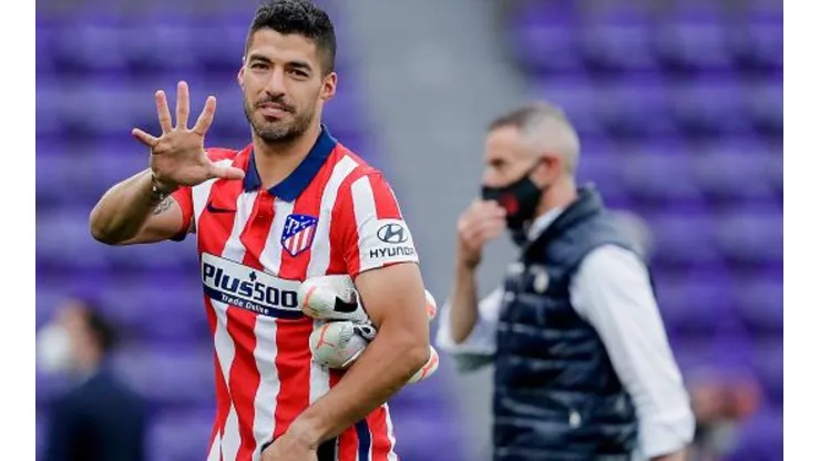 Lucho Suárez cerrando su primera temporada con el Aleti campeón