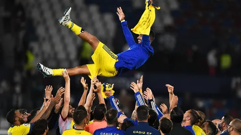 Así fue despedido Augusto Fernández por sus compañeros.