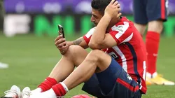 Suárez, a pura emoción luego de ser campeón con el Atlético de Madrid