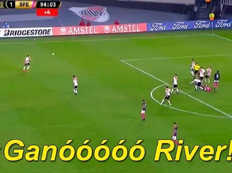 Video: Closs se volvió loco cuando el árbitro marcó el final de River - Santa Fe