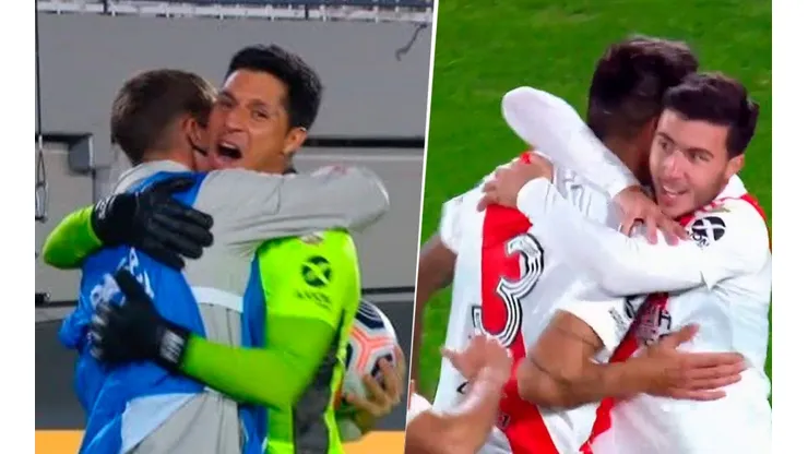 River tardó 4 minutos en hacer un gol ¡y Enzo Pérez lo festejó con un alcanzapelotas!
