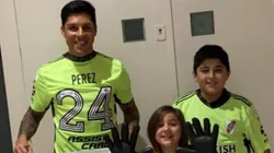 Foto: Enzo Pérez se llevó practicamente todo del vestuario de River