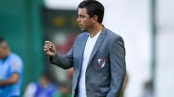 Marcelo Gallardo durante un partido de River.