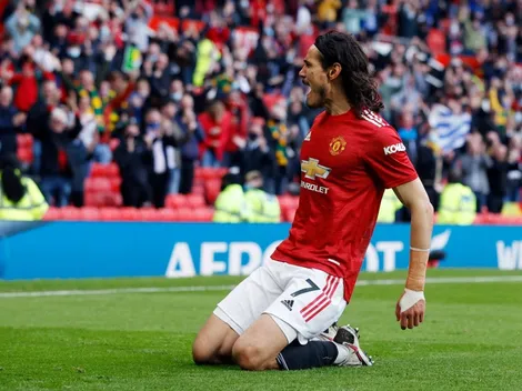 La chicana del Manchester United en Twitter a Boca por Cavani
