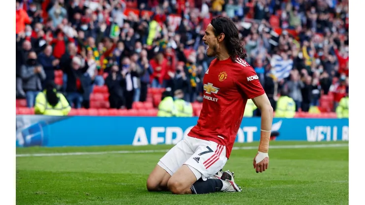 La chicana del Manchester United en Twitter a Boca por Cavani