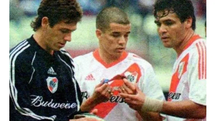 Martín Demichelis, el último jugador que fue al arco en River.