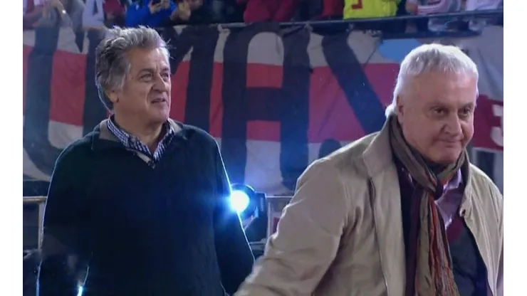 Fillol y Alonso en el Estadio Monumental.