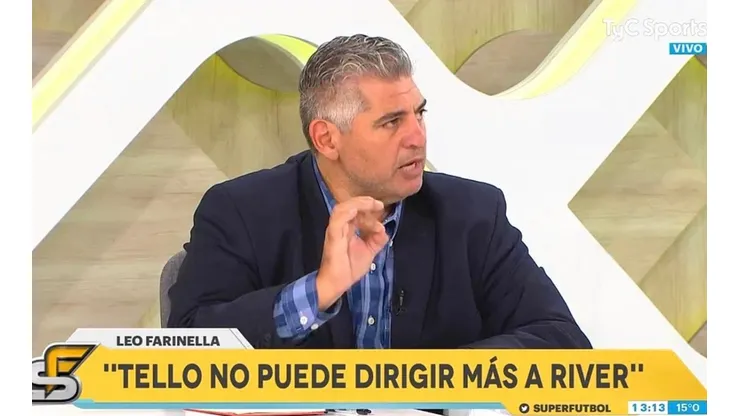 Farinella sigue re caliente con Tello: "Fue el gran ganador del Superclásico"