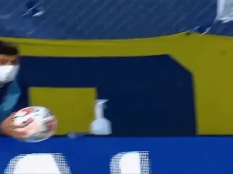 Tuit viral: lo que nadie vio en el tiro libre de Villa contra River