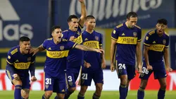 El festejo en la definición por penales ante River.