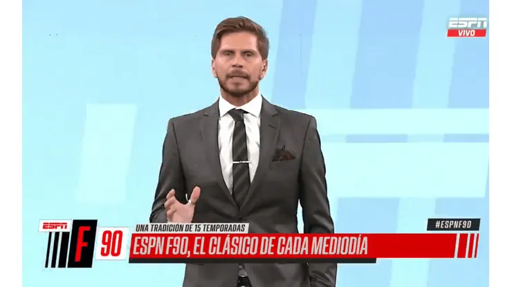 Sebastián Vignolo en la apertura de su programa.
