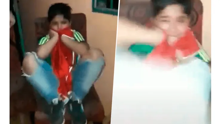 Video viral: su hermana de Boca lo estaba burlando y él le pegó una patada