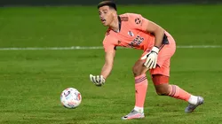 Alan Díaz en acción en la Bombonera.