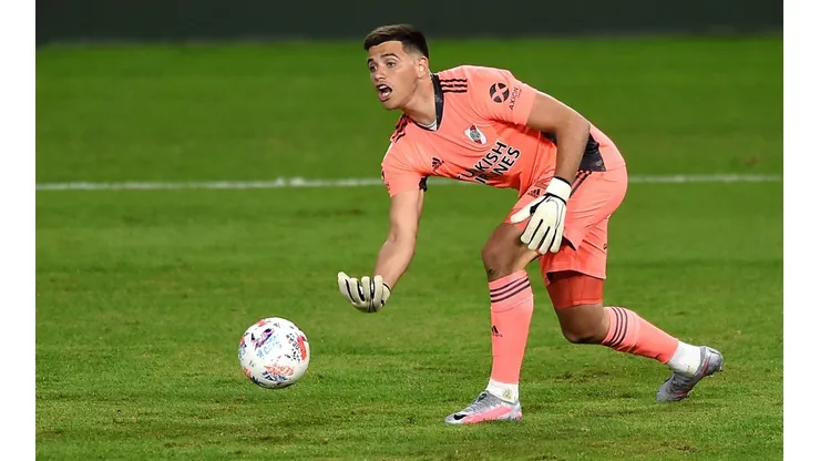 Alan Díaz en acción en la Bombonera.