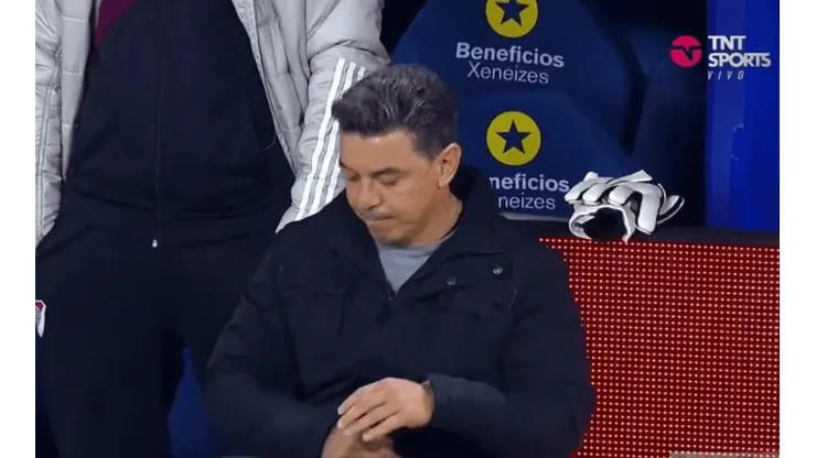 Así reaccionó Marcelo Gallardo luego del último penal.