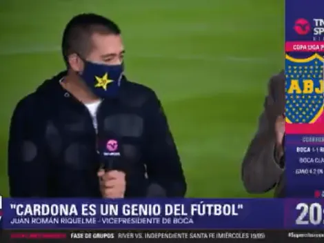 Riquelme salió a defender a Cardona: "Es un genio del fútbol"
