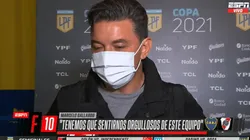 Gallardo se fue conforme con el rendimiento del equipo.