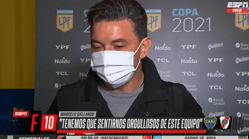 Gallardo se fue conforme con el rendimiento del equipo.