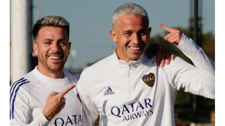 Las 3 fotos de la práctica de Boca que hicieron enojar a los hinchas
