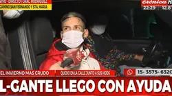 Viral en Twitter: se les incendió la casa y llegó L-Gante con ayuda