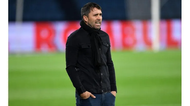 Eduardo Coudet durante un encuentro con Celta de Vigo.