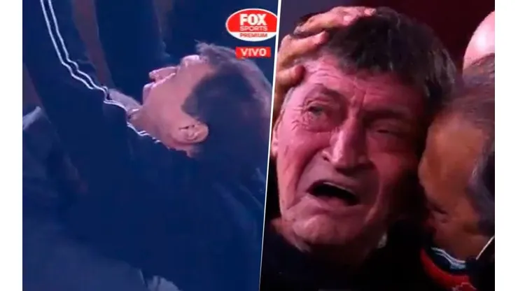 Video: Falcioni apuntó al cielo y se largó a llorar tras la clasificación de Independiente