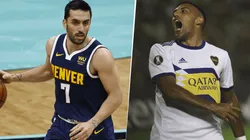 Como en La Bombonera: Wanchope fue a ver a Campazzo vestido de Boca